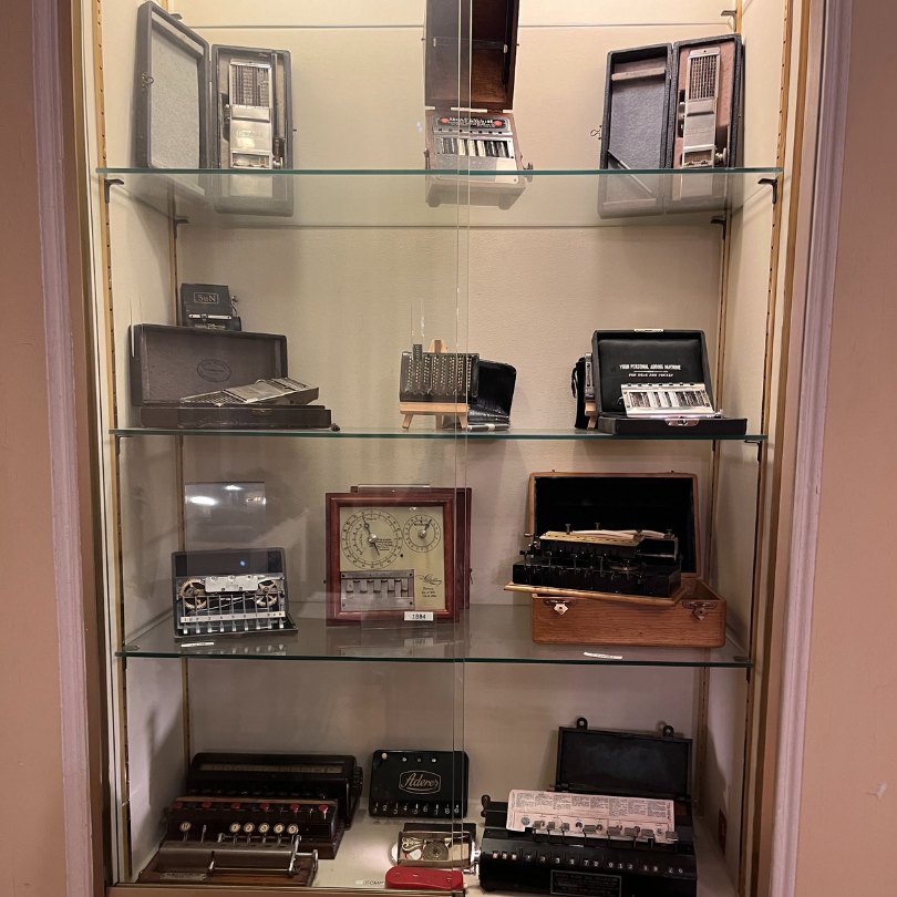 Display cabinet of the collection