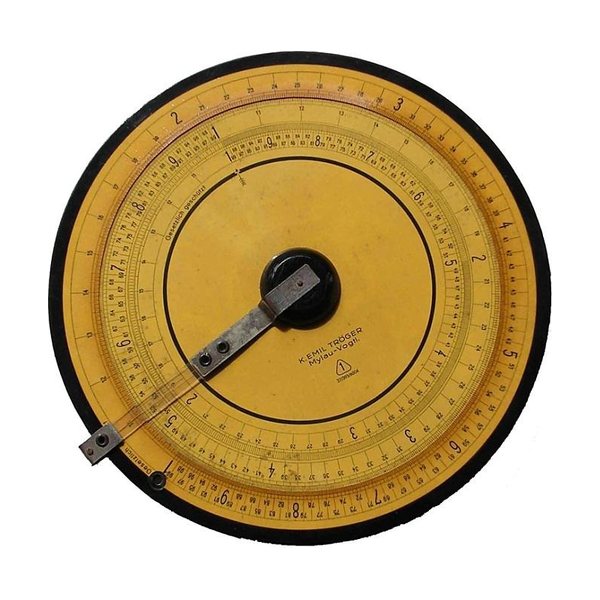 Règle à calcul circulaire K. Emil TRÖGER
